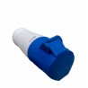 Acoplamento 2P+T 16A 6H IP44 220V Azul Sibratec
